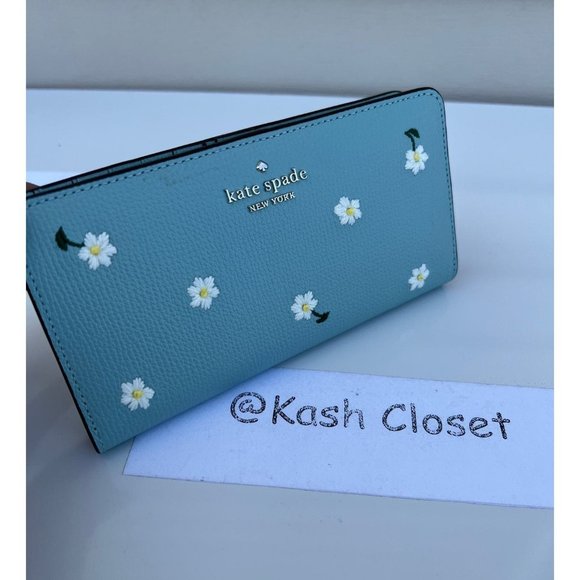 Kate Spade Handbags - Kate Spade Wallet Large Slim Bifold Embroidered Wallet Aphrodite